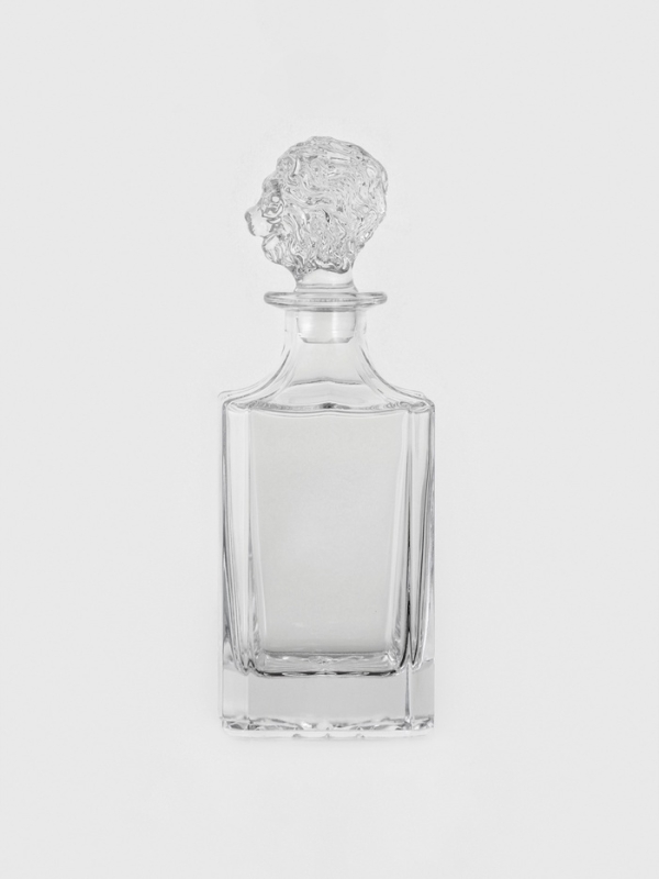 Штоф "Альфа", голова льва, 750 мл, 9,1х9,1х25 см