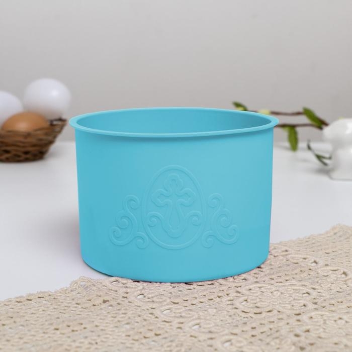 Набор силиконовых форм для выпечки на пасху &laquo;ХВ&raquo; голубые, 3 шт.