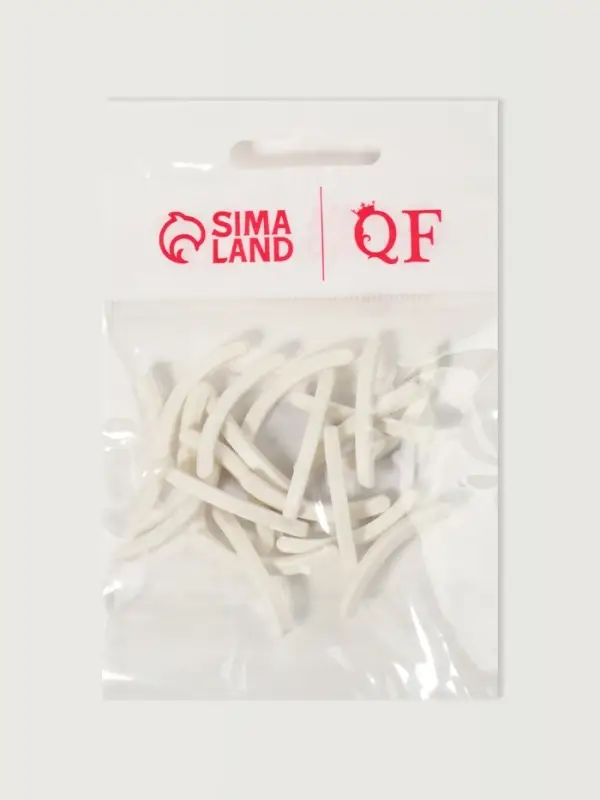 Сменные резинки к щипцам для ресниц, набор - 20 шт., белые