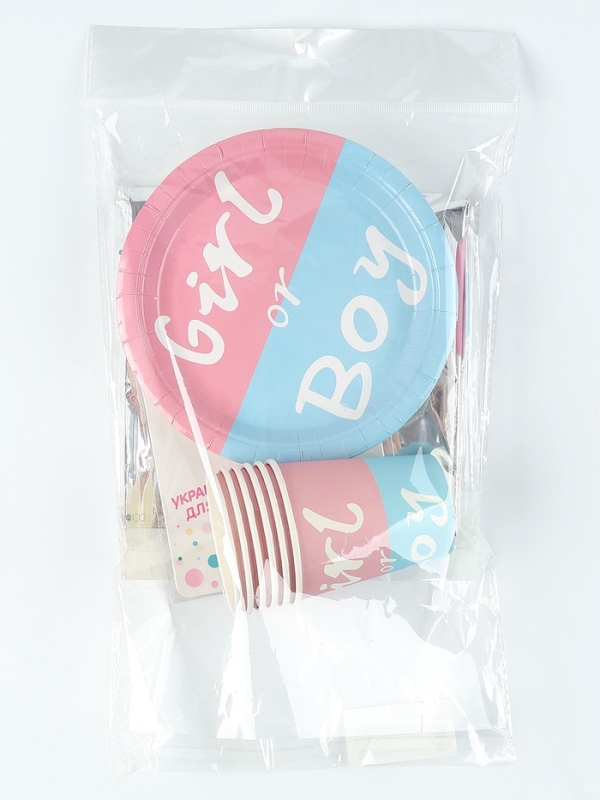 Набор одноразовой посуды &laquo;Гендер Пати&raquo;, 15 предметов