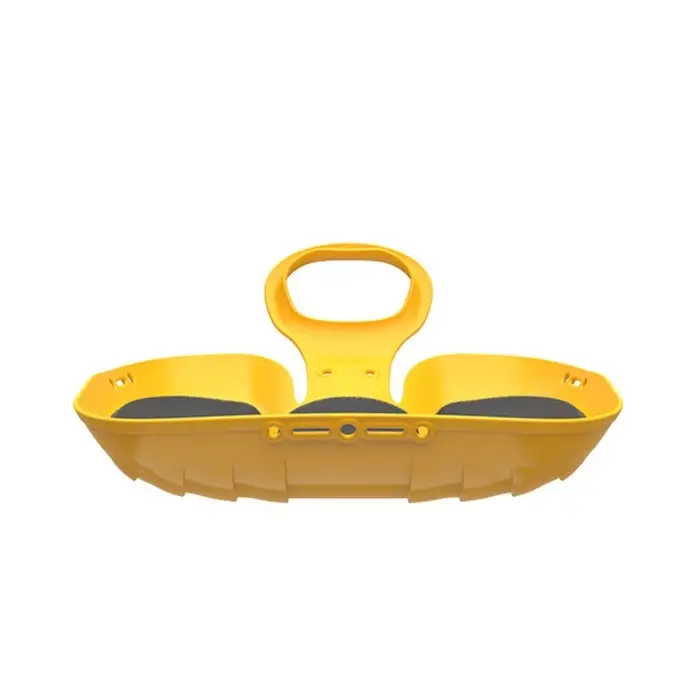 Санки-ледянки с мягкой сидушкой &laquo;Вираж&raquo;, желтые, 39&times;37см