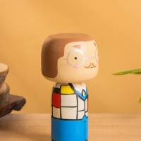 Деревянная кукла кокеши &laquo;Пит&raquo;, 8&times;7.5&times;16 см