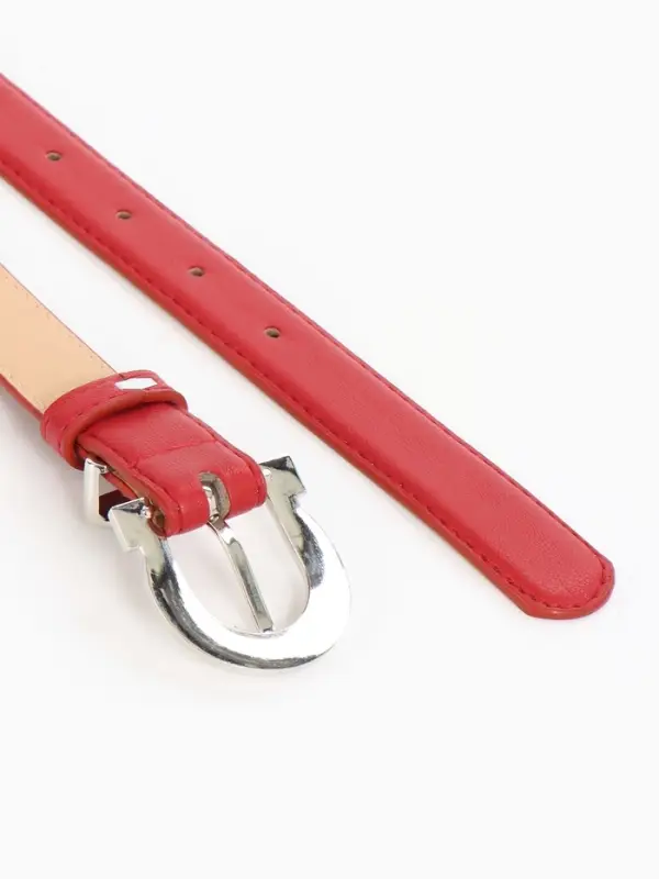 Ремень жен 04-01-02-01, Март2507, 2,3*0,3*110 см, без винта, пряж металл, 1 прокол,