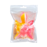 Прорезыватель силиконовый для зубов с погремушкой Крошка Я &laquo;Черепаха&raquo;, розовый