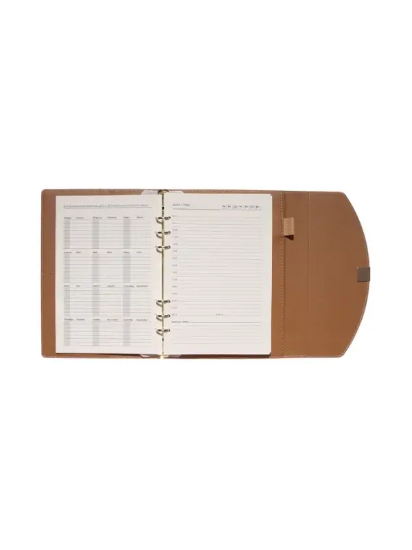 Органайзер на кольцах, A5, с клапаном, 80л, линия, к/зам, Розовый