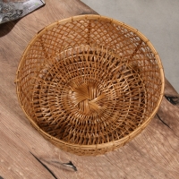 Корзина плетёная "Клоус" бамбук 36х36х14 см, светлая