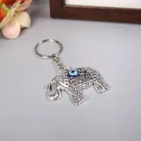 Брелок металл глазки "Индийский слон" резной 3,8х5 см