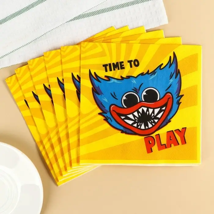 Салфетки бумажные &laquo;Хагги Вагги&raquo;, 33&times;33 см, 20 штук, 3-х слойные, Монстр