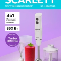 Кухонный погружной блендер измельчитель 3 в 1 со стаканом