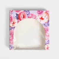 Кондитерская упаковка, коробка с PVC окном, &laquo;Пончики&raquo;, 20 х 20 х 5 см