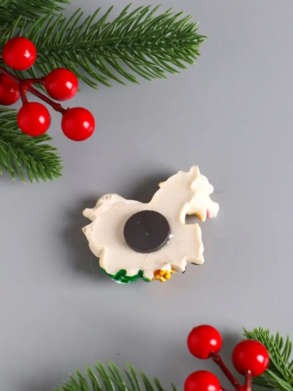 Магнит полистоун  "Лошадка с мешком золотых монет" МИКС 5,7х6,5 см