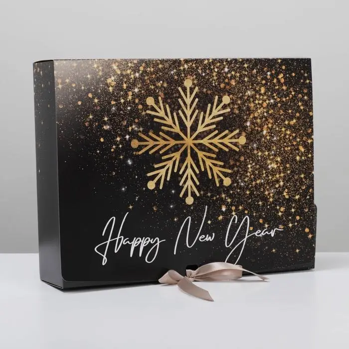 Коробка подарочная новогодняя складная двухсторонняя &laquo;Новый год&raquo;, 31 х 24.5 х 8 см, Новый год