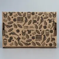 Коробка подарочная сборная с окном, упаковка, &laquo;Лучший из лучших&raquo;, бурый, 24 х 8 х 16 см