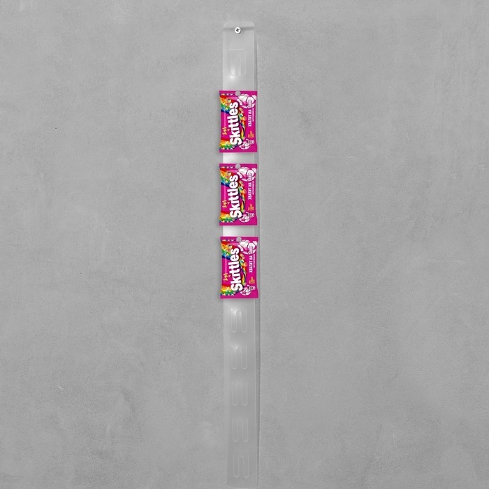 Стрип лента с подвесом L=60 (набор 10 шт.), 12 крючков, цвет прозрачный