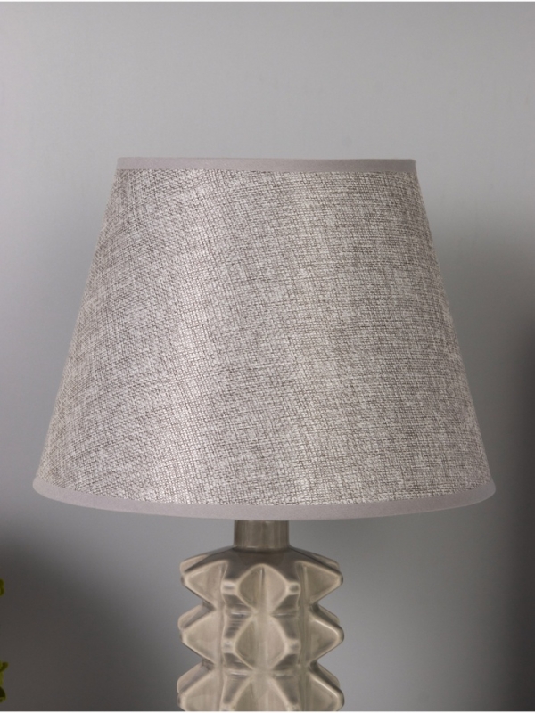 Лампа настольная "Ода" 40Вт Е14 серый 24х24х38см