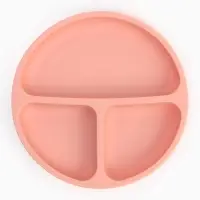 Тарелка детская секционная, 3 секции, розовый, Mum&Baby