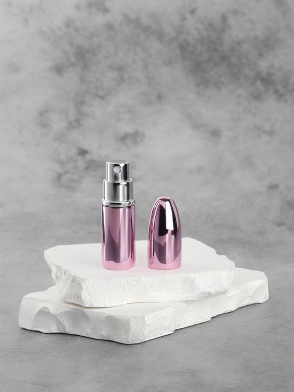 Флакон для парфюма &laquo;Пуля&raquo;, с распылителем, 3 мл, цвет розовый
