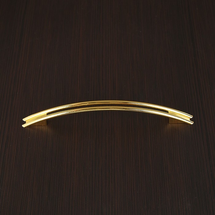 Ручка-скоба ТУНДРА РС140GP, м/о 128 мм, цвет золото, 4 шт TMP