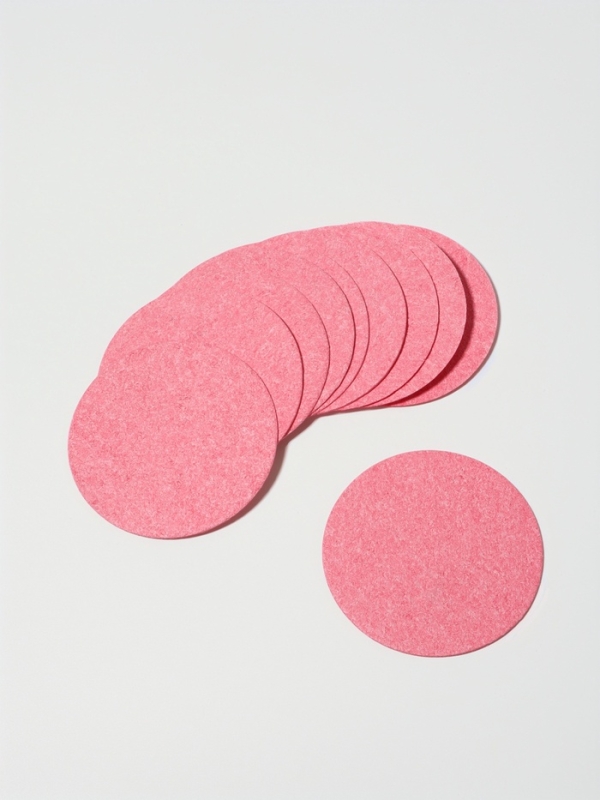 Спонж д/умывания целлюлоза  (наб 10шт цена за наб) d6.5см розовый пакет QF