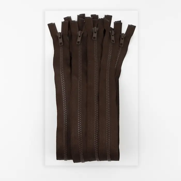 Молния &laquo;Трактор&raquo;, №5, разъёмная, замок автомат, 50 см, коричневая