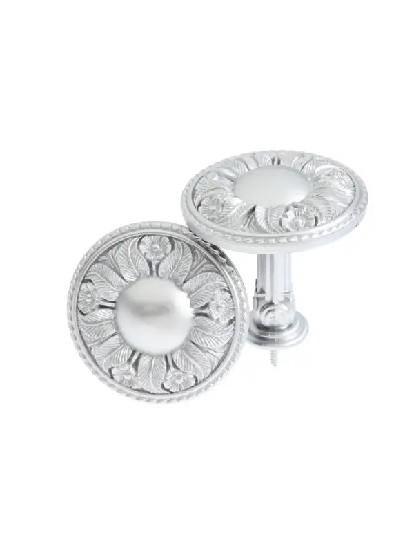 Крючок для штор CAPPIO KS031, d=95 мм, цвет серебро, 2 шт