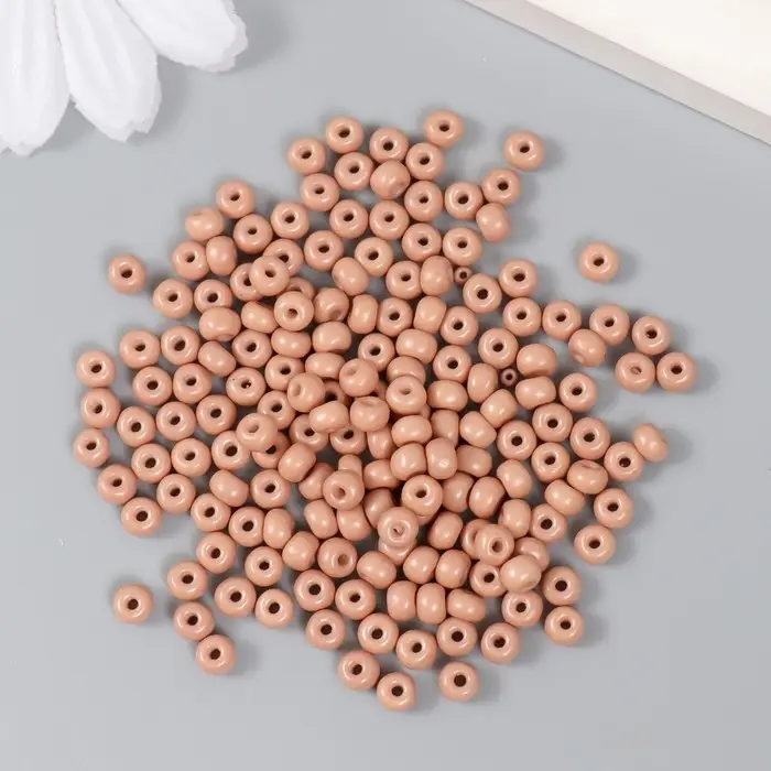 Бисер стекло 6/0 "Миндаль" 15 гр