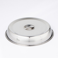Крышка-Клош из нержавеющей стали, 28&times;28&times;4,5 см, круглая