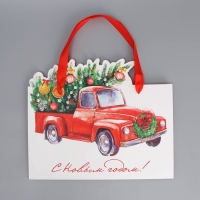 Пакет подарочный новогодний &laquo;Спешу к тебе&raquo;, 30 х 25 х 10 см, Новый год