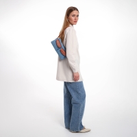 Сумка женская TEXTURA, средний размер, цвет голубой джинс