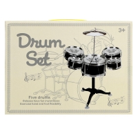 Барабанная установка &laquo;Хард-рок&raquo;, 5 барабанов, 1 тарелка, цвет розовый