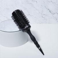 Брашинг &laquo;Premium&raquo;, вентилируемый, прорезиненная ручка, d = 5,3/7 &times; 28,7 см, цвет чёрный