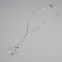 Светодиодный кулон &laquo;Звёздочка&raquo; 60 см, батарейки, свечение мульти (RGB)