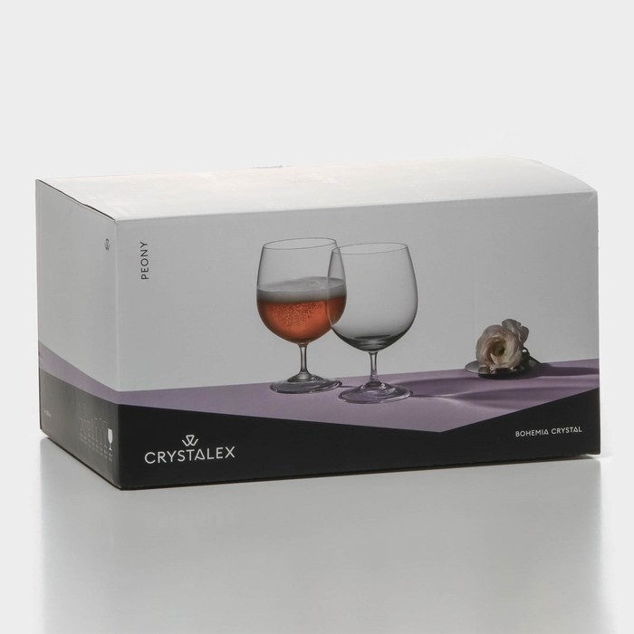 Набор стеклянных бокалов для пива &laquo;Пион&raquo;, 380 мл, 6 шт