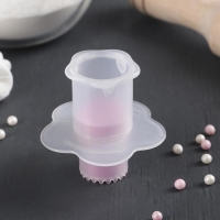 Плунжер кондитерский для заполнения начинкой выпечки Доляна, 6,5&times;4,5&times;3 см, цвет МИКС