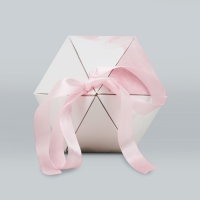 Переноска - шестиугольник для цветов &laquo;Для тебя!&raquo;, белая 15 х 35 х 15 см