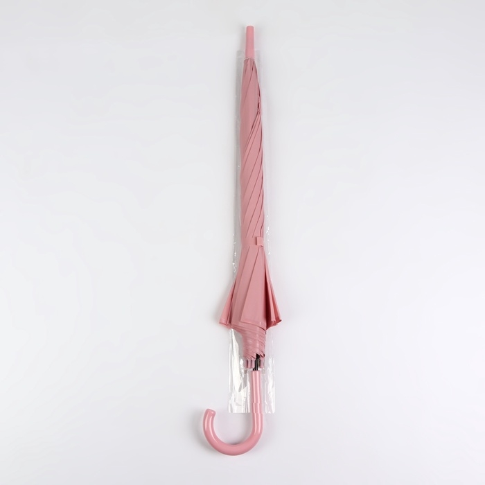 Зонт - трость полуавтоматический &laquo;Однотонный&raquo;, 8 спиц, R = 52/60 см, D = 120 см, цвет МИКС