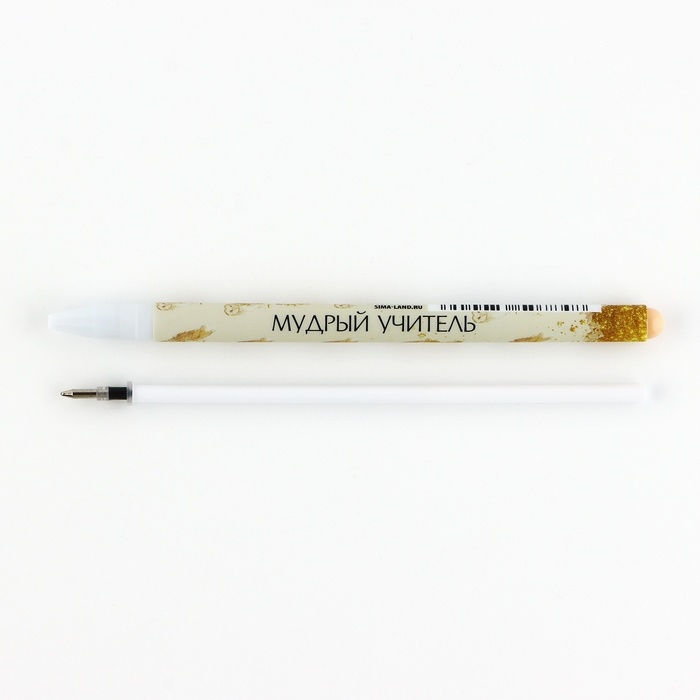 Ручка шариковая синяя паста, пластик софт-тач &laquo;Учителю: Учитель&raquo;, 2 шт, 0.7 мм