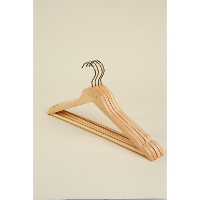 Плечики - вешалки для одежды SL Home, 4 шт, дерево лотос, 44&times;24,5 см