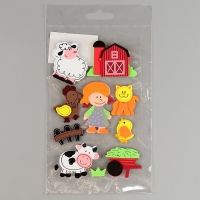 Набор наклеек из EVA "Ферма", 10 шт