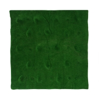 Мох искусственный, декоративный, полотно 1 &times; 1 м, рельефный, редкие бугры, зелёный, Greengo