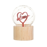 Ночник &laquo;Шар-влюбленное сердце&raquo; LED 3хAG10 шар 8см 6,5х6,5х11,5см