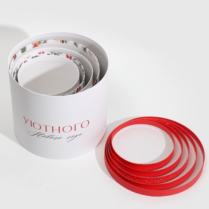 Набор подарочных коробок 5 в 1 &laquo;Уютного Нового года&raquo;, 13 х 14‒19.5 х 22 см, Новый год