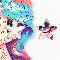 Пазлы деревянные фигурные детские &laquo;Сказочный единорожик&raquo;, 75 элементов