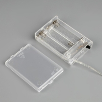 Гирлянда &laquo;Нить&raquo; 2 м роса с насадками &laquo;Золотистые лепестки&raquo;, IP20, серебристая нить, 40 LED, свечение тёплое белое, ААх3