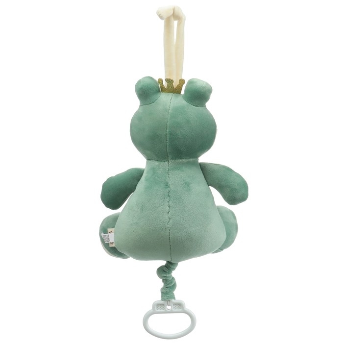 Подвеска музыкальная &laquo;Лягушастик&raquo;, заводная, с погремушкой, на кроватку, коляску, Крошка Я