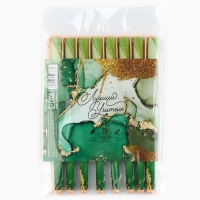 Ручка с колпачком и нанесением soft-touch &laquo;Учителю: Лучший учитель&raquo;, синяя паста 0.7 мм