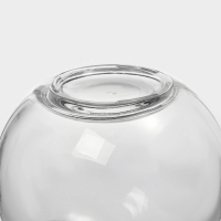 Банка стеклянная для хранения сыпучих продуктов Доляна &laquo;Парфе&raquo;, 220 мл, 9&times;9&times;10 см, с пробковой крышкой