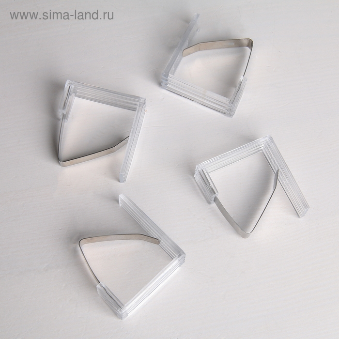 Зажимы для скатерти &laquo;Холдер&raquo;, 4 шт, цвет МИКС