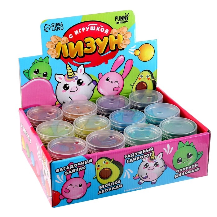 Лизун - слайм &laquo;Авокадо&raquo;, цвета МИКС