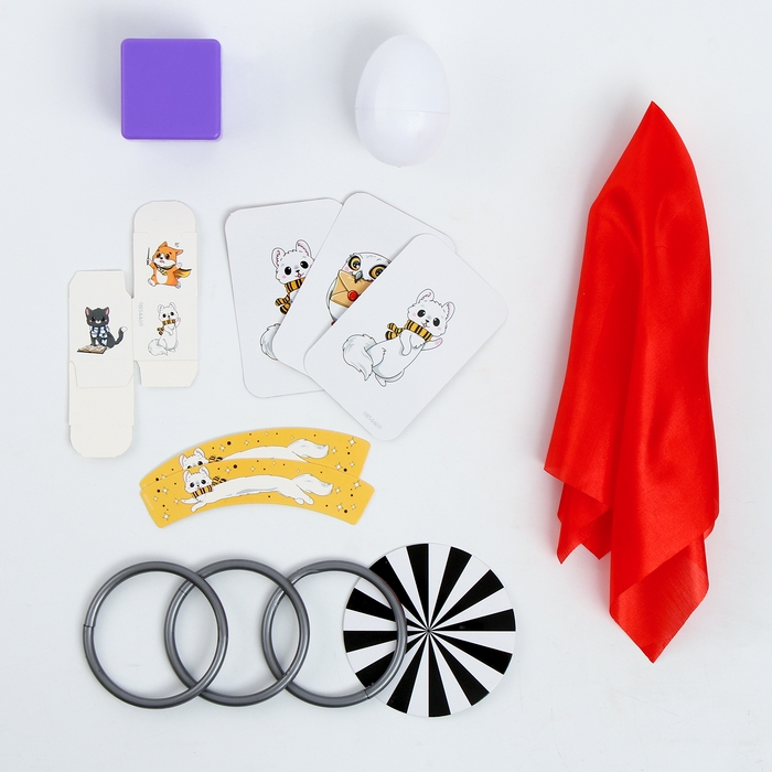 Набор волшебника &laquo;Факультет Дружных&raquo;, 6 фокусов, инструкция в комплекте